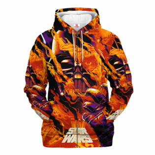 Star Wars Darth Vader Fire Gift For Fans - Hoodie  - Owl Ohh