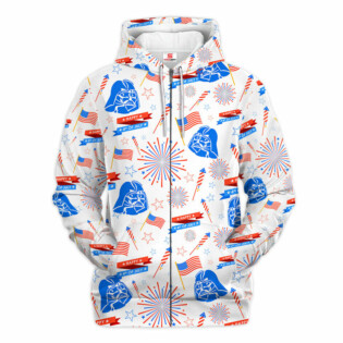 Star Wars Darth Vader Happy 4th of July Gift For Fans - Hoodie  - Owl Ohh