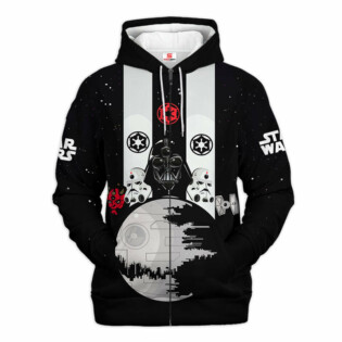Star Wars Black and White Gift For Fans - Hoodie  - Owl Ohh