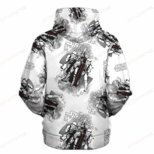 Star Wars Black White Red Gift For Fans - Hoodie  - Owl Ohh