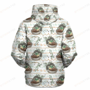 Star Wars Baby Yoda Pattern Gift For Fans - Hoodie  - Owl Ohh