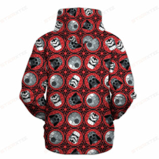 Star Wars Red Pattern Gift For Fans - Hoodie  - Owl Ohh