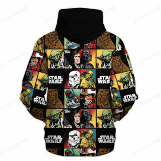 Star Wars Pattern Gift For Fans - Hoodie  - Owl Ohh