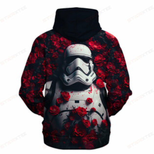Star Wars Stormtrooper Flower Gift For Fans - Hoodie  - Owl Ohh