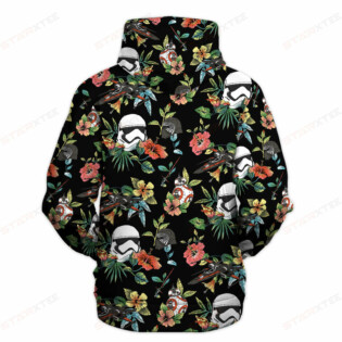 Star Wars Space Flower Gift For Fans - Hoodie  - Owl Ohh