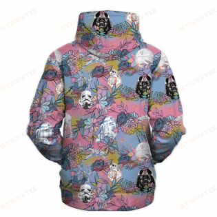 Star Wars Space Flower Colorful Gift For Fans - Hoodie  - Owl Ohh