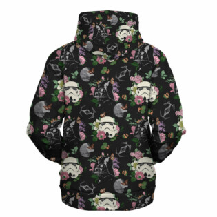 Star wars Pattern Flower Galaxy Gift For Fans - Hoodie  - Owl Ohh
