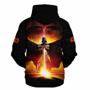 Star Wars Darth Vader Fire Gift For Fans - Hoodie  - Owl Ohh