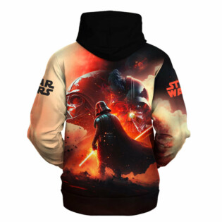 Star Wars Darth Vader Fire Gift For Fans - Hoodie  - Owl Ohh