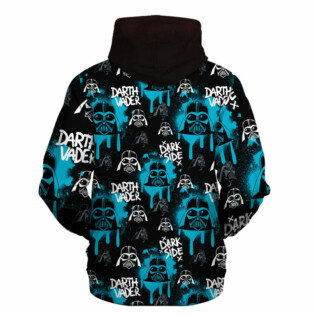 Star Wars Darth Vader Pattern Blue Gift For Fans - Hoodie  - Owl Ohh