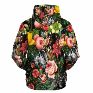 Star Wars Pattern Flower Gift For Fans - Hoodie  - Owl Ohh
