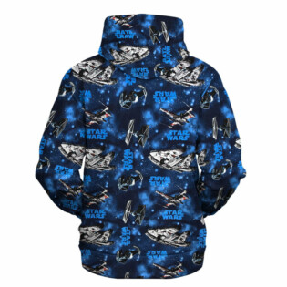 Star Wars Pattern Blue 2 Gift For Fans - Hoodie  - Owl Ohh