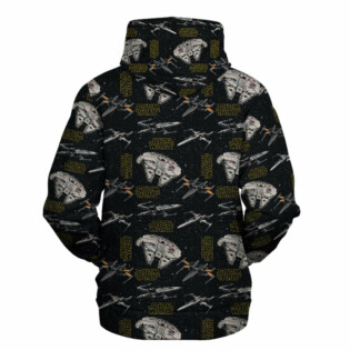 Star Wars Pattern Black Gift For Fans - Hoodie  - Owl Ohh