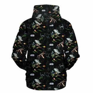 Star Wars Galaxy Pattern Black Gift For Fans - Hoodie  - Owl Ohh