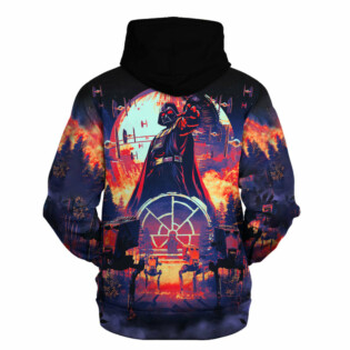 Star Wars Darth Vader Red Purple Gift For Fans - Hoodie  - Owl Ohh