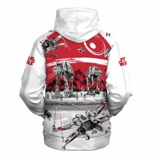Star Wars Black White Red Gift For Fans - Hoodie  - Owl Ohh
