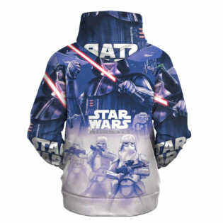 Star Wars The Empire Strikes Back White Purple Gift For Fans - Hoodie  - Owl Ohh