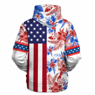 Star Wars Baby Yoda Independence Day Gift For Fans - Hoodie  - Owl Ohh