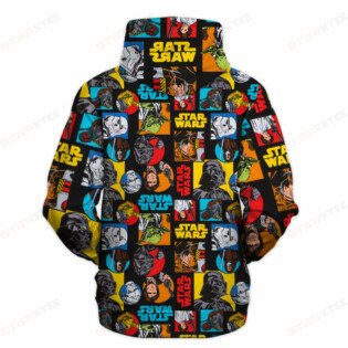 Star Wars Pattern Gift For Fans - Hoodie  - Owl Ohh