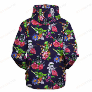 Star Wars Patter Flower Gift For Fans - Hoodie  - Owl Ohh