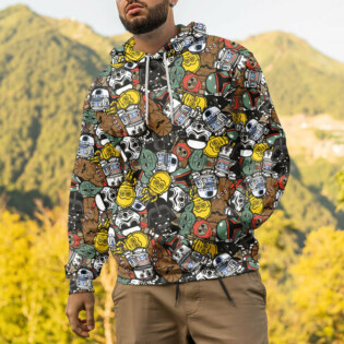 Star Wars Space Pattern Gift For Fans - Hoodie  - Owl Ohh