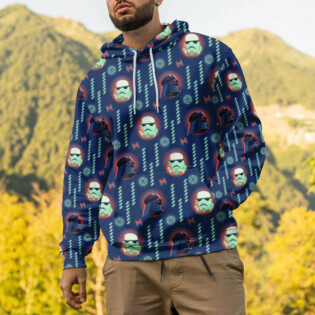 Star Wars Darth Vader Pattern Gift For Fans - Hoodie  - Owl Ohh
