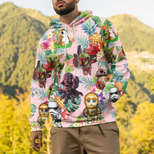 Star Wars Tropical Flowers Beach  Gift For Fans - Hoodie  - Owl Ohh