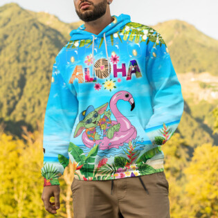 Star Wars Baby Yoda Aloha Summer Gift For Fans - Hoodie  - Owl Ohh