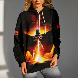 Star Wars Darth Vader Fire Gift For Fans - Hoodie  - Owl Ohh