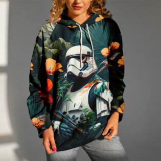 Star Wars Stormtrooper Tropical Gift For Fans - Hoodie  - Owl Ohh