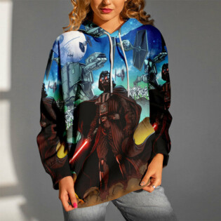 Star Wars Darth Vader Space Gift For Fans - Hoodie  - Owl Ohh