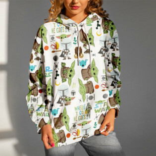 Star Wars Baby Yoda The Mandalorian Gift For Fans - Hoodie  - Owl Ohh