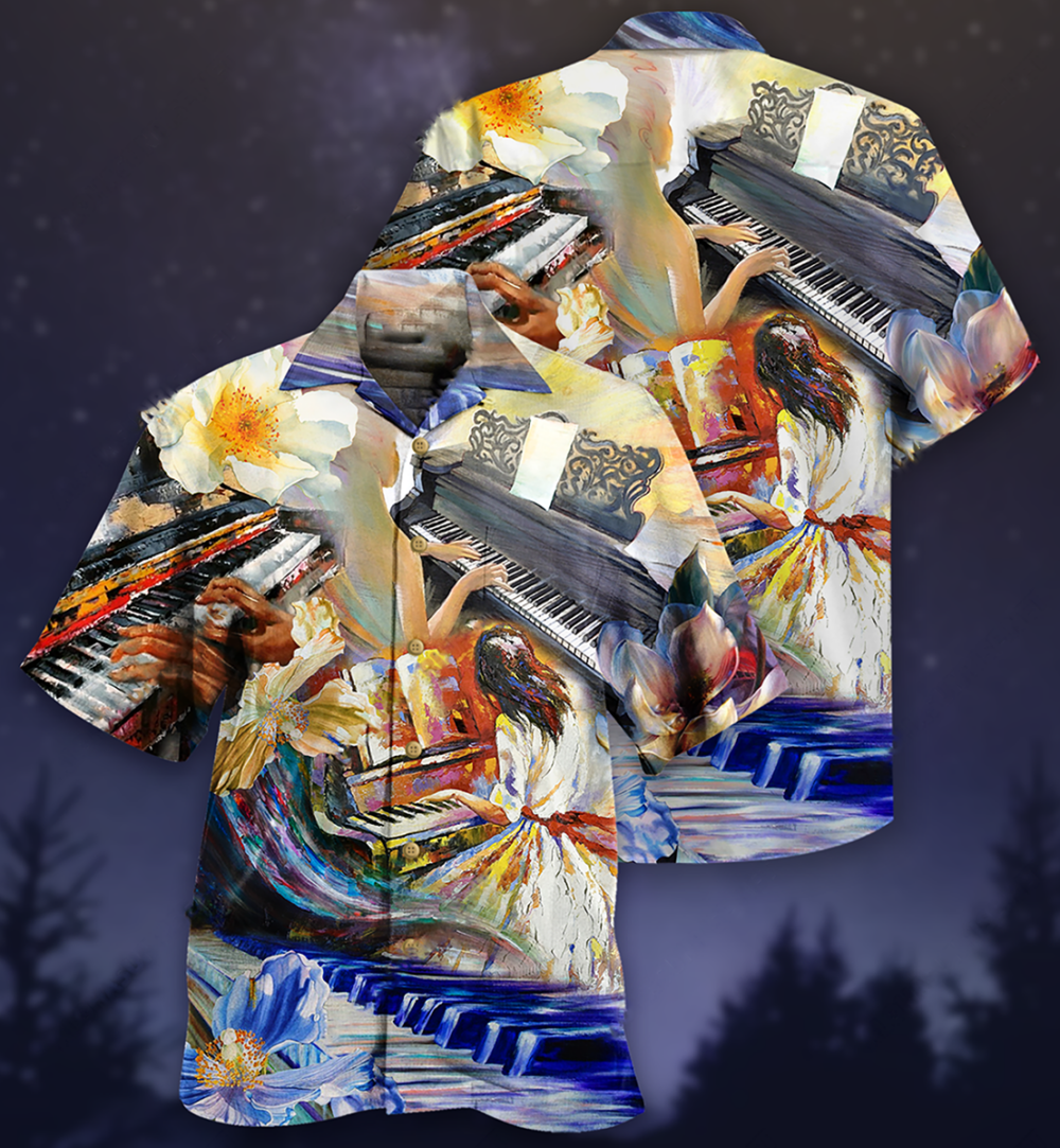 Piano Music Love Piano Forever - Hawaiian Shirt - Owl Ohh - Owl Ohh