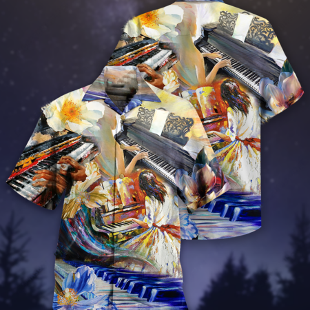 Piano Music Love Piano Forever - Hawaiian Shirt - Owl Ohh - Owl Ohh