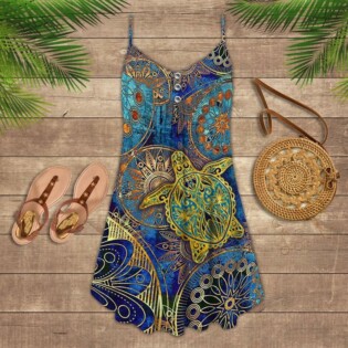 Turtle Mandala Color Style - Summer Dress - Owl Ohh - Owl Ohh