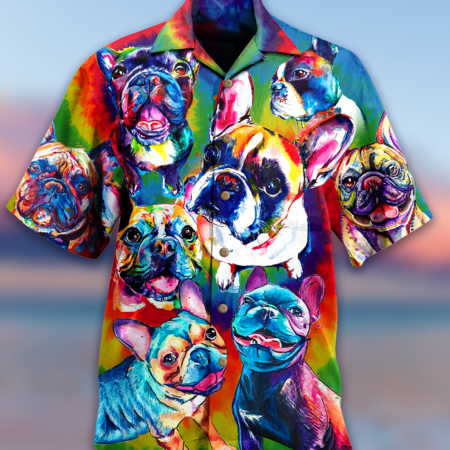 Pitbull Love Color Painting - Hawaiian Shirt - Owl Ohh - Owl Ohh