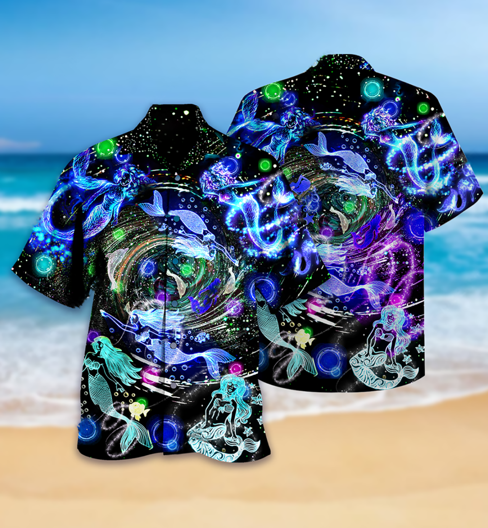 Mermaid Love Ocean With Lot of Mermaid - Hawaiian Shirt - Owl Ohh - Owl Ohh