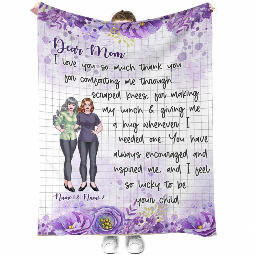 Dear Mom - Personalized Mother's Day Blanket