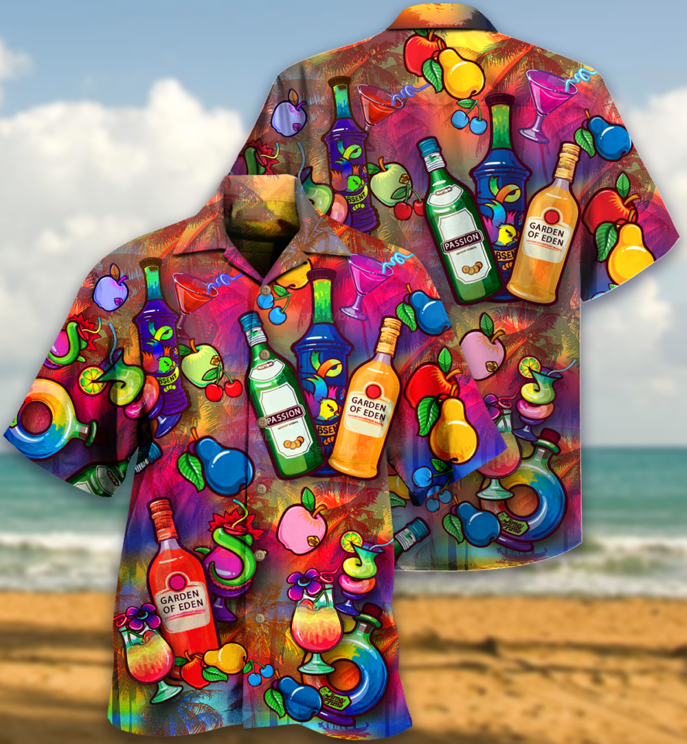 Wine Fruit Love It - Hawaiian Shirt - Owl Ohh - Owl Ohh