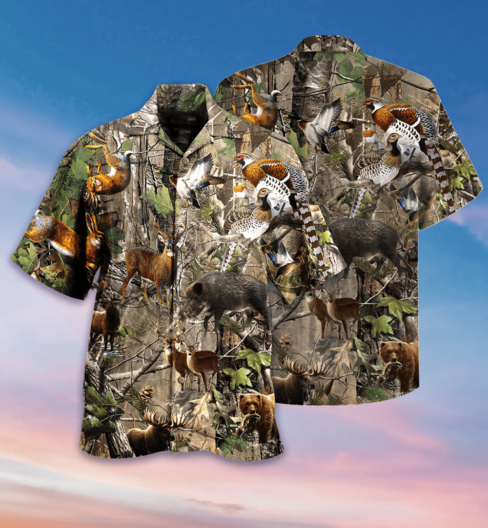 Hunting Lover Animals Cool - Hawaiian Shirt - Owl Ohh - Owl Ohh