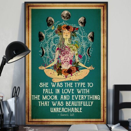 Yoga Life Peace Fall In Love - Vertical Poster - Owl Ohh - Owl Ohh