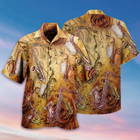 Saxophone Music Love It With Classic Style - Hawaiian Shirt - Owl Ohh - Owl Ohh
