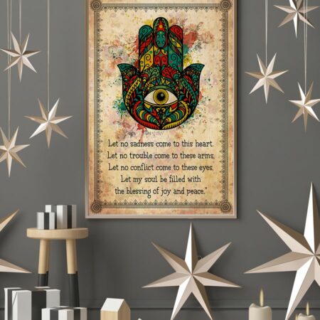 Yoga Less No Sadness come To This Heart - Vertical Poster - Owl Ohh - Owl Ohh