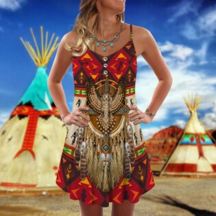 Native Owls Summer Vibes Pattern - Summer Dress - Owl Ohh - Owl Ohh