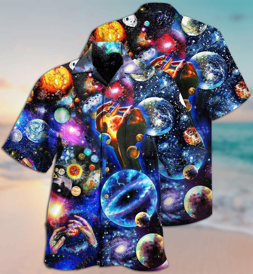 Planet Loves Lovely Galaxy - Hawaiian Shirt - Owl Ohh - Owl Ohh