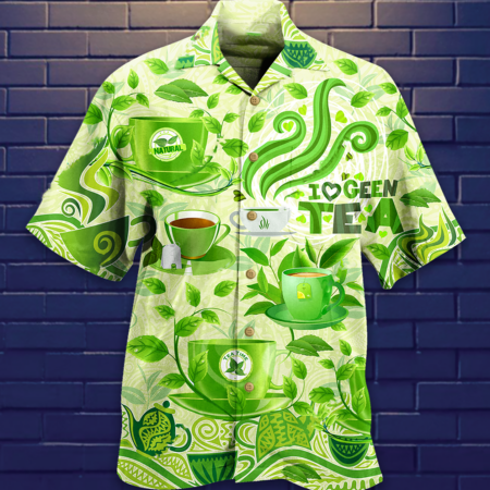 Tea Love Green Tea - Hawaiian Shirt - Owl Ohh - Owl Ohh