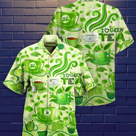 Tea Love Green Tea - Hawaiian Shirt - Owl Ohh - Owl Ohh
