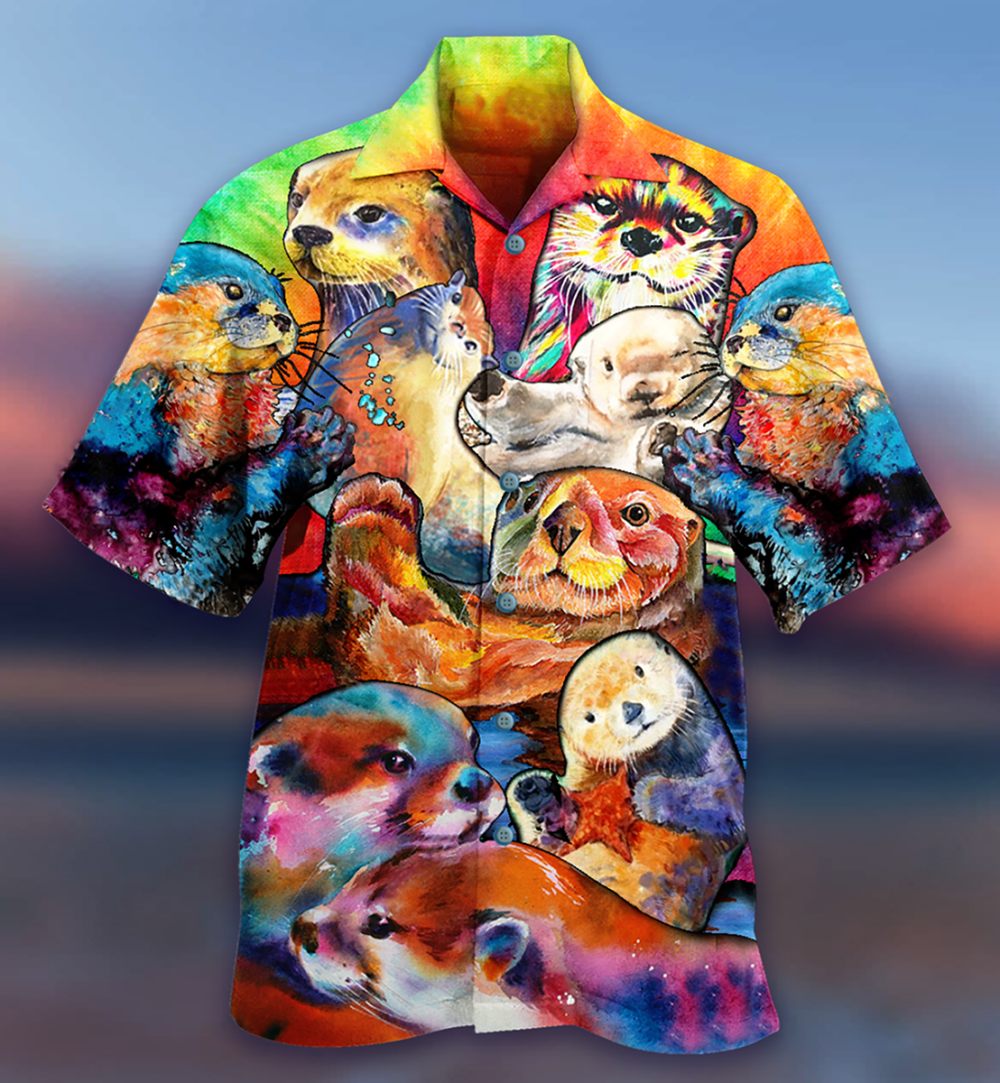 Otter Lovely Cute Animals - Hawaiian Shirt - Owl Ohh - Owl Ohh