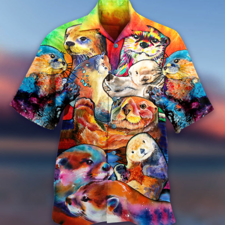 Otter Lovely Cute Animals - Hawaiian Shirt - Owl Ohh - Owl Ohh