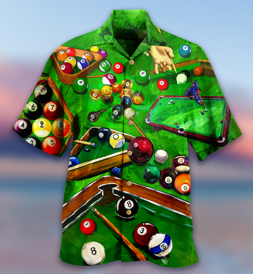 Billiard Enthuse Green Style - Hawaiian Shirt - Owl Ohh - Owl Ohh